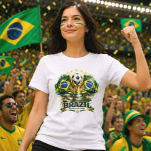 Camiseta Orgulho Brasileiro Torcedor Futebol Brasil