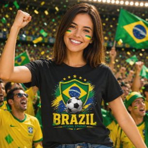 Camiseta Orgulho Brasileiro Torcedor Futebol Brasil