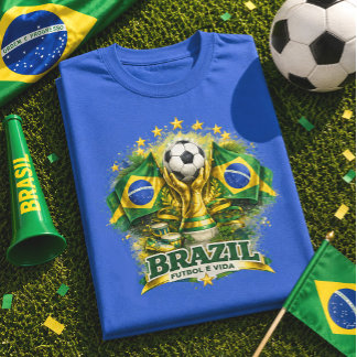 Camiseta Orgulho Brasileiro Torcedor Futebol Brasil