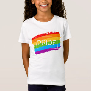 Camiseta Orgulho Brushbral arco-íris