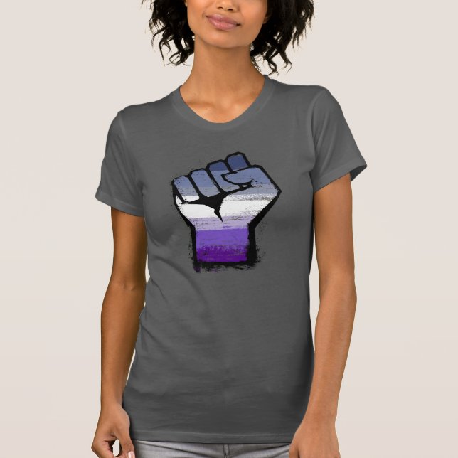 Camiseta Orgulho Butch Lésbica Punho (Frente)