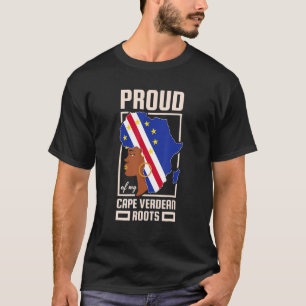 Camiseta Orgulho Cabo-Verdiano Raízes Negras História Mês C