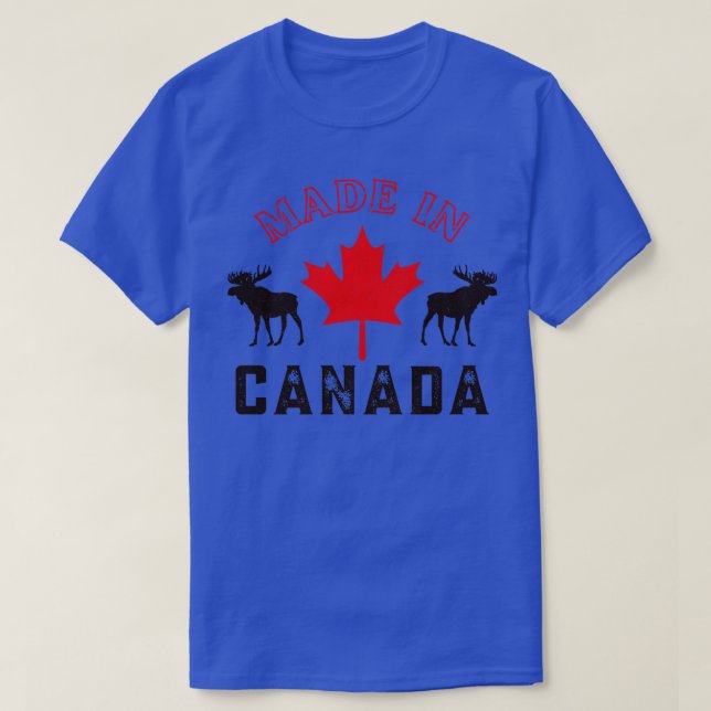 Camiseta Orgulho Canadense Feita No Canadá (Frente do Design)