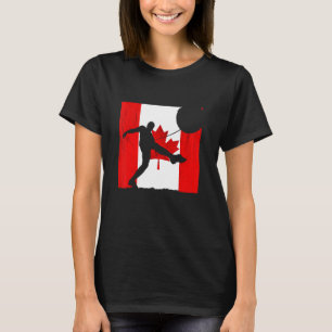 Camiseta Orgulho Canadense Time de Futebol do Canadá Folha