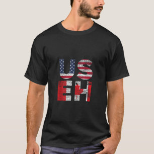 Camiseta Orgulho Canadense USA USEH EUA Flag Canada Ta