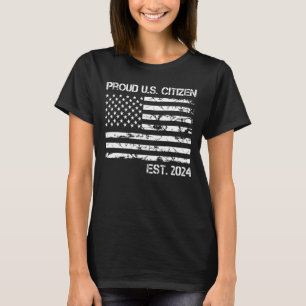Camiseta Orgulho Cidadão dos EUA 2024 Cidadania Americana B