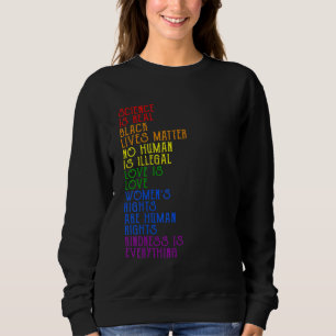 Camiseta Orgulho Ciência É Real BLM Amor É Amor Engraçado L
