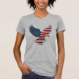Camiseta Orgulho com Bandeira Americana Patriótica
