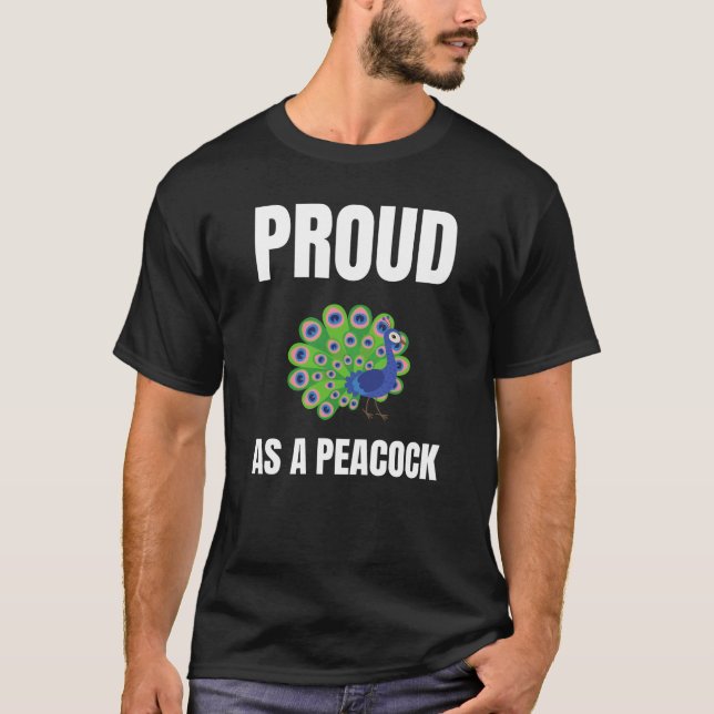 Camiseta Orgulho como design alternativo de Peacock (Frente)