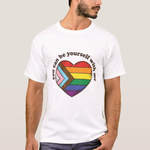 Camiseta Orgulho Coração Você Pode Ser Você Mesmo 