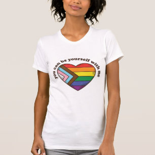 Camiseta Orgulho Coração Você Pode Ser Você Mesmo