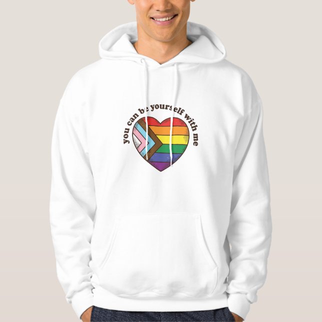 Camiseta Orgulho Coração Você Pode Ser Você Mesmo  (Frente)