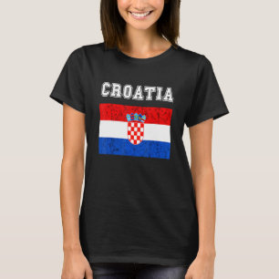 Camiseta Orgulho croata Bandeira croata Raiz croata