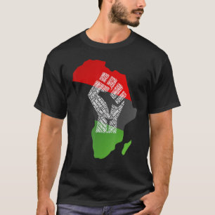 Camiseta Orgulho da África Bandeira Continente Africano Jov