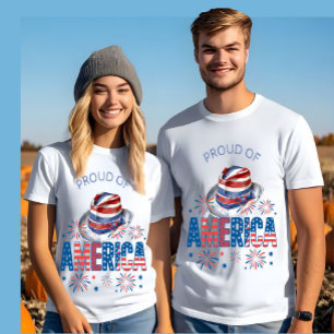 Camiseta Orgulho da América - Estrelas do Chapéu e Firecrac