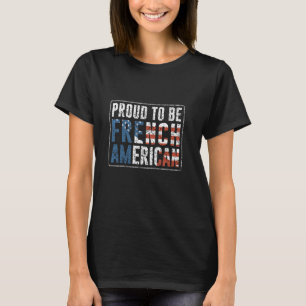 Camiseta Orgulho da América Francesa Americana Usa França