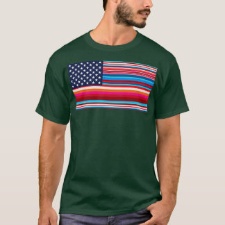 Camiseta Orgulho da América Latina Serrada Bandeira America