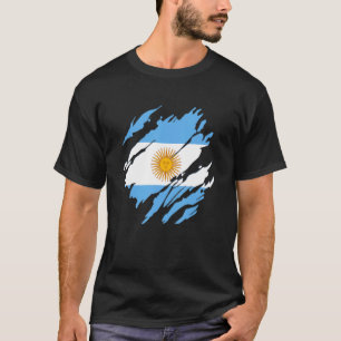 Camiseta Orgulho da Argentina Bandeira do País Argentina Ma