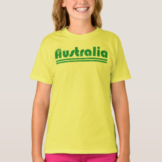 Camiseta Orgulho da Austrália Design Retro Bandeira da Aust