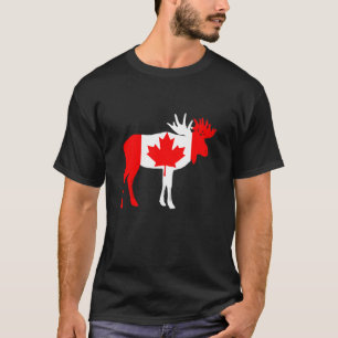 Camiseta Orgulho da Bandeira Canadense Alce do Canadá