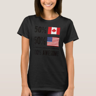 Camiseta Orgulho da bandeira canadense canadense Canadá Usa
