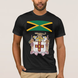 Camiseta Orgulho da Bandeira e Símbolos Culturais Jamaicano