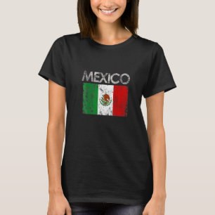 Camiseta Orgulho da Bandeira Mexicana Vintage México