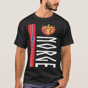 Camiseta Orgulho Da Bandeira Norueguesa Do Souvenir, Na Nor
