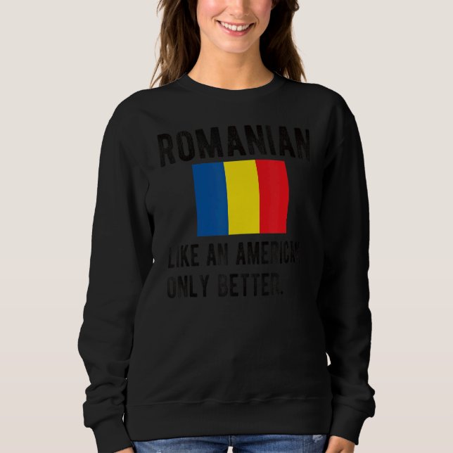 Camiseta Orgulho da bandeira romena Romênia Nascer Raízes R (Frente)