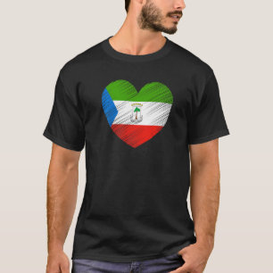 Camiseta Orgulho da Bandeira Vintage Guiné Equatorial Guiné