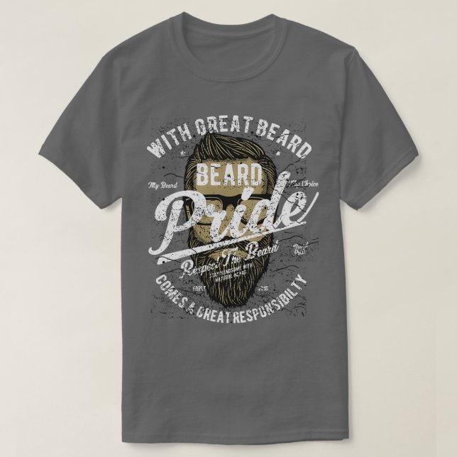 Camiseta Orgulho da barba 12 (Frente do Design)