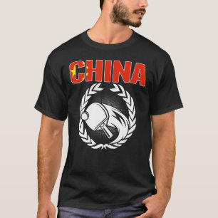 Camiseta Orgulho da China Mesa Tênis Chinês Ping Pong Suppo