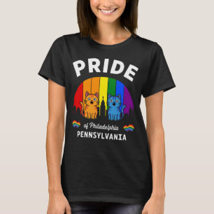 Camiseta Orgulho da Cidade de Filadélfia Pensilvânia EUA Ra