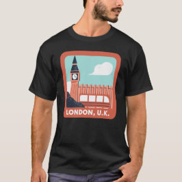 Camiseta Orgulho da Cidade Retro em Skyline, em Londres
