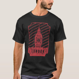 Camiseta Orgulho da Cidade Retro em Skyline, em Londres