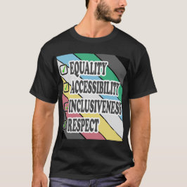 Camiseta orgulho da deficiência-IGUALDADE ACESSIBILIDADE