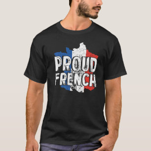 Camiseta Orgulho da França Mapa Patriótico Bandeira Frances