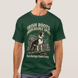 Camiseta Orgulho da Herança Irlandesa do Boston Terrier