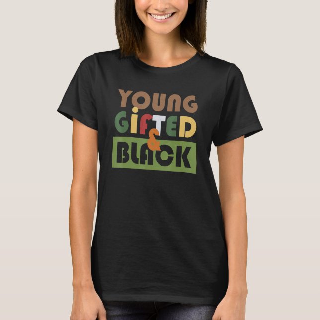 Camiseta Orgulho da História Negra Negra da América Negra (Frente)