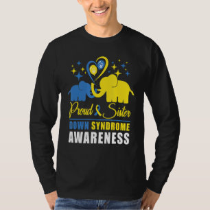 Camiseta Orgulho da Irmã Mundial para Baixo Sindrome Dia de