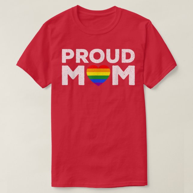 Camiseta Orgulho da Mãe Arco-Íris LGBT Mês (Frente do Design)