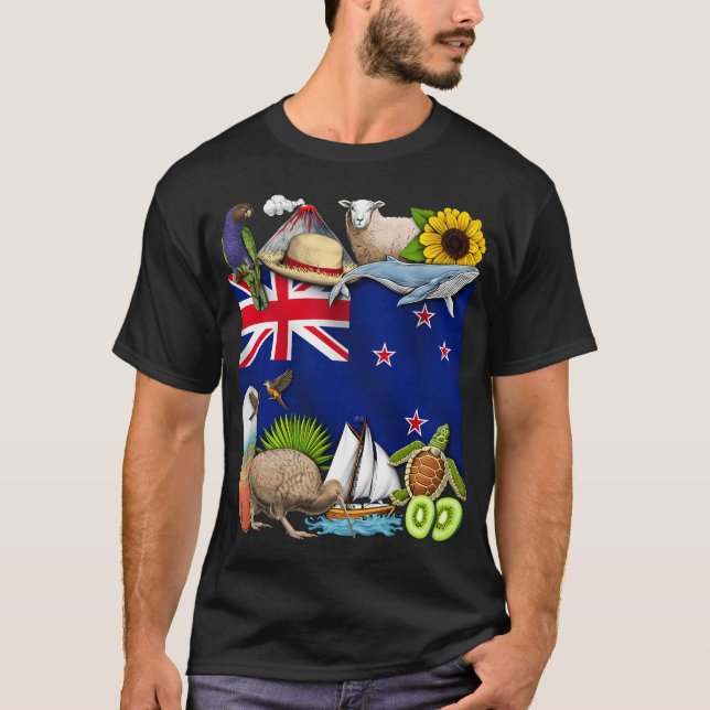 Camiseta Orgulho da Nova Zelândia (Frente)