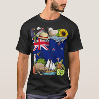 Camiseta Orgulho da Nova Zelândia engraçado