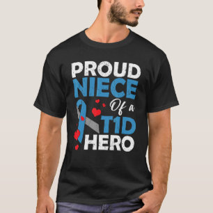 Camiseta Orgulho Da Onda De Um Guerreiro Herói Da Diabetes 