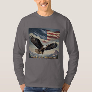 Camiseta Orgulho da Orla Americana de Bandeira Montanhosa