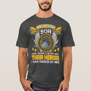 Camiseta Orgulho da Segunda Guerra Mundial Filho Militar WW