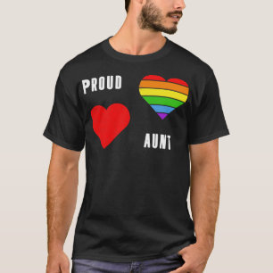 Camiseta Orgulho da tia LGBT Mês do Tee LGBTQ Apoiante Gi