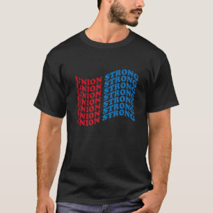 Camiseta Orgulho da União Forte de Bandeiras Americanas