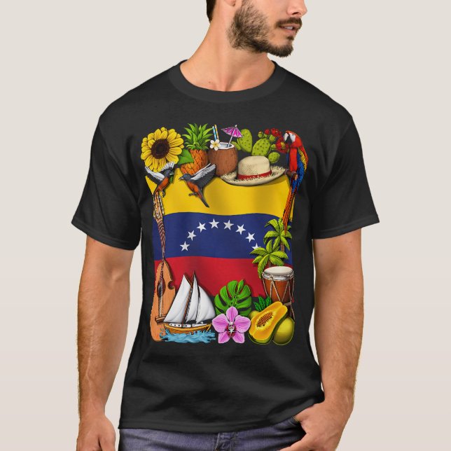 Camiseta Orgulho da Venezuela (Frente)