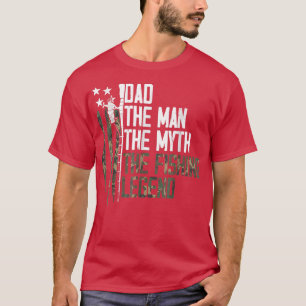 Camiseta Orgulho Dada Pai A Lenda De Pesca Camousa American